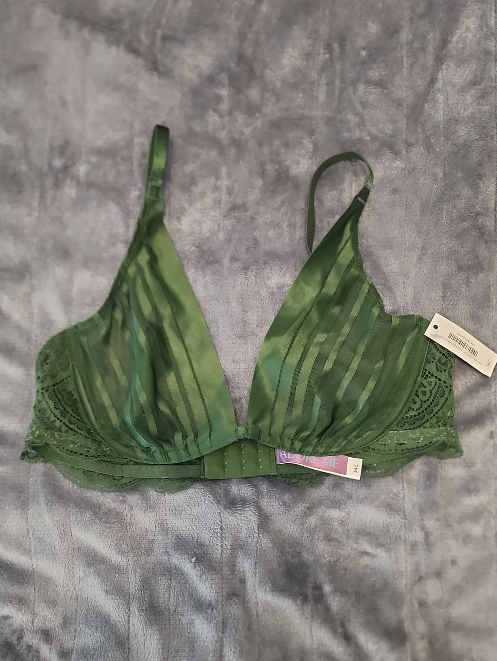 Adore Me Emerald Green Plunge Bra